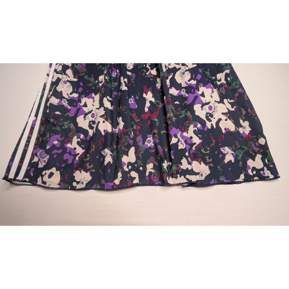 Adidas Originals Abstract Floral Camo T-Shirt Dress 3-Stripes Trefoil Women's L - Picture 5 of 11